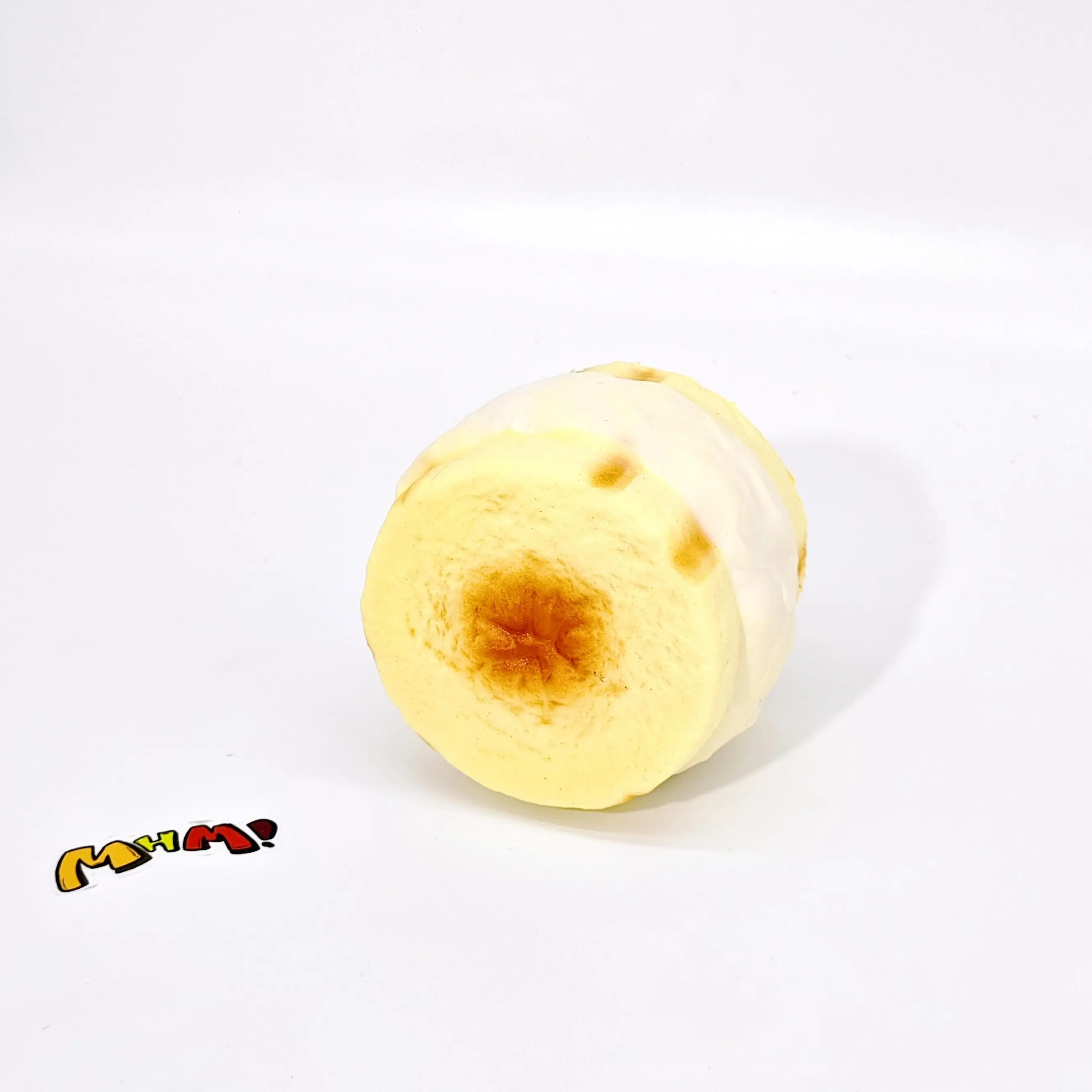 MHM Banana Yogurt Slow Rising Squishy Toy, Soft Food-Themed Sensory Fidget Toy with Sticky Texture, Cute Kawaii Gift