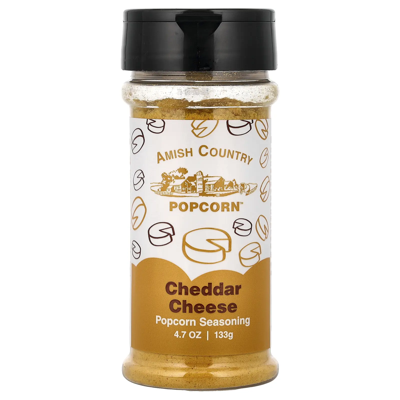 Amish Country Popcorn Popcorn Seasoning, Cheddar Cheese, 4.7 oz (133 g)