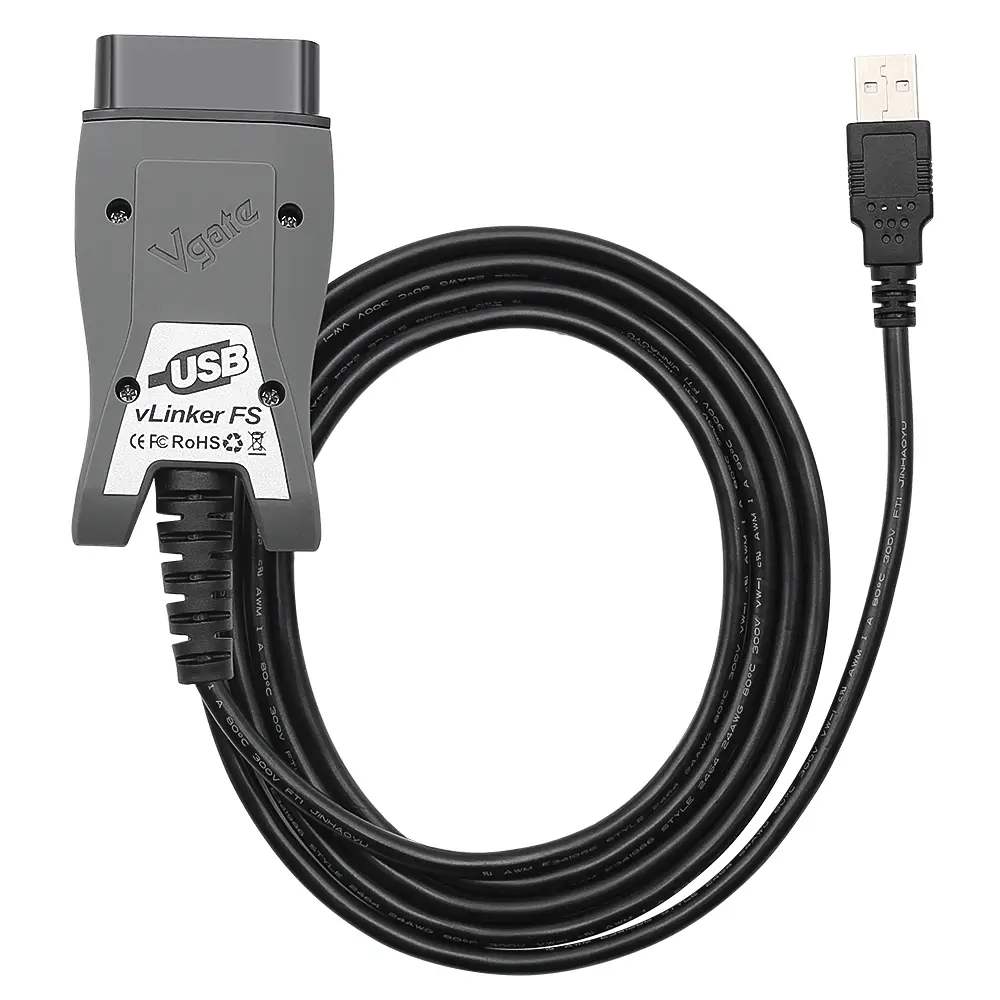 Vgate vLinker FS FORScan USB OBD2 Scanner, HS/MS-CAN Auto Switch & 18V FEPS Programming All-in-One Diagnostic Tool for Ford Lincoln Mazda, Premium Practical Father’s Day Gift for Ford Enthusiast Owners