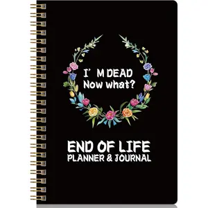 End of Life Planner, Now That I'M , Guided Final Estate Arrangements, Planning Organizer Notebook for Last Wishes, Business Info & Funeral Planning, When I'M Gone Organizer, Death Planner, 5.9"X8.6"