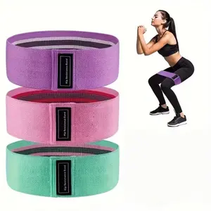 3pcs Resistance Bands for Working Out: Exercise Bands for Pilates, Yoga, Home Gym, Booty, Leg Training | Heavy/Medium/Light Fabric Loops for Women Men