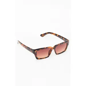 Pacsun Women's Jade Tortoise Rectangle Sunglasses
