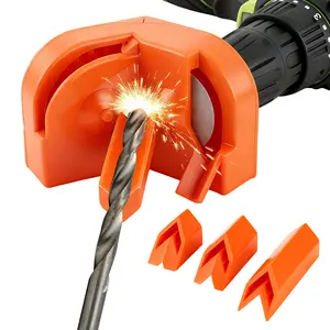 Portable Drill Bit Sharpener for HSS Bits - Professional Grinder with Angle Guide for Twist & Masonry Drill Bits, DIY & Workshop Sharpening Kit