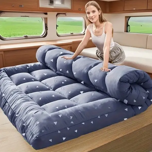 Queen Size Thick Cooling Mattress Topper - 1500GSM Thick Down Replacement, Breathable and Soft Bed Topper with Cooling Technology, Spinal Support and Motion Isolation