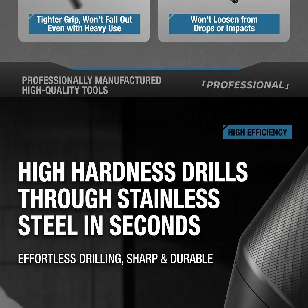 10 PCS Premium HSS Twist Drill Bit Set, 1-10mm Complete Size High Hardness Drill Bits for Steel Wood Plastic, Professional Impact Drill Power Tool Accessories with Storage Case