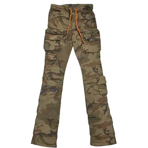 MENS CARGO STACKED TWILL PANTS FOREST CAMO