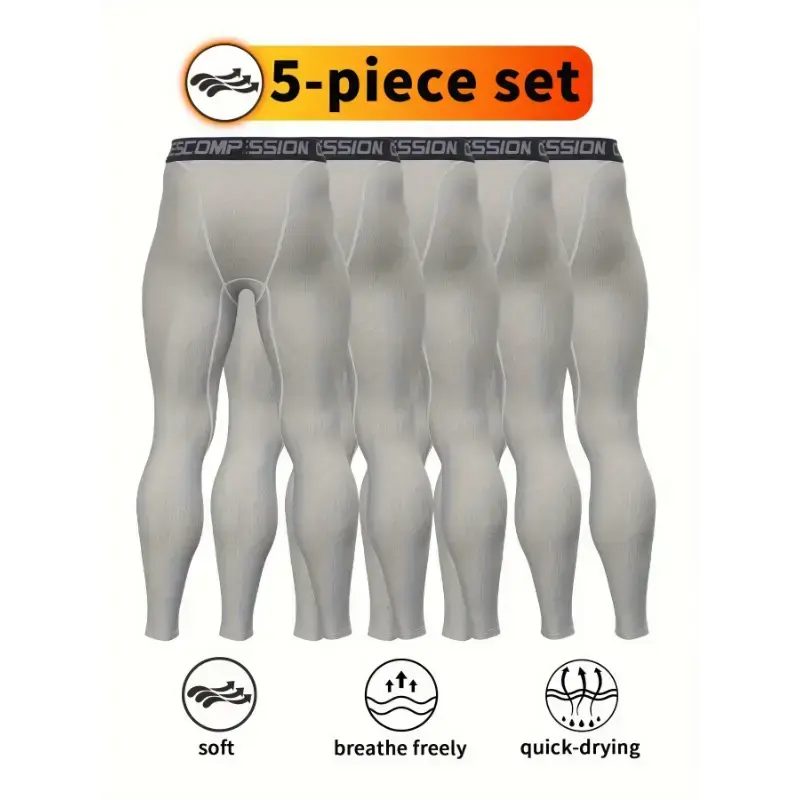 Breathable Quick-Dry Men's High-Performance Compression Leggings - Stretchy Polyester/Elastane Blend, Soft & Durable for Running, Gym, Sports & Training - Red, Workout Leggings Breathable Quick-Dry Men's High-Performance Compression Leggings - Stretchy Polyester/Elastane Blend, Soft & Durable for Running, Gym, Sports & Training - Red, Workout Leggings