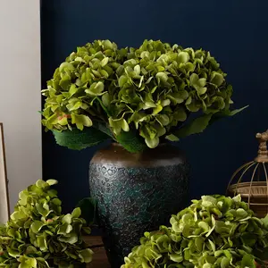 6pcs Pink Large Realistic Artificial Hydrangeas, Fake Blossom Plants, 18.5 Inch Decorative Flowers, Indoor Faux Plant, Can Be Used for Bouquets, Table Centerpieces, Indoor Home Decor, Office, Farmhouse Decor Mother's Day Valentine's Day Gifts
