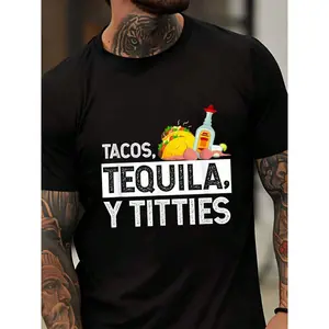 Tacos Tequila And  Funny Shirt Men Women Casual Tee Party Gift For Mexico Fiesta Cinco De Mayo Celebration Wear