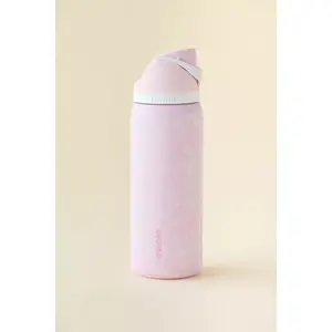 Owala FreeSip  Pink Ribbon Toile 24/32oz Water Bottle, Great For Travel Gym Camping Sport Outdoor, Gift for Friends Family and Kids