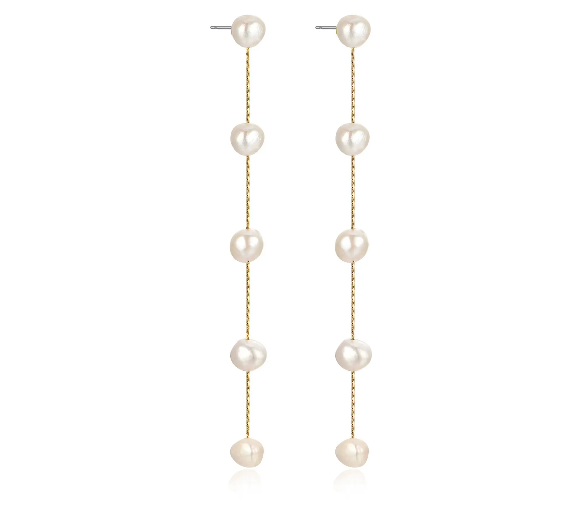 Ettika Dripping Cultured Pearl Drop Earrings