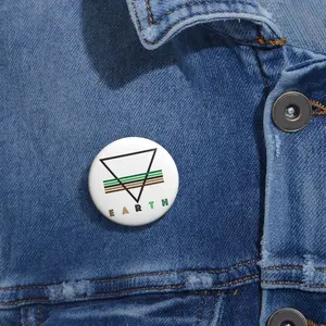 MAGEWEAR: Earth Symbol Pin Button - Magical Accessory for Mages