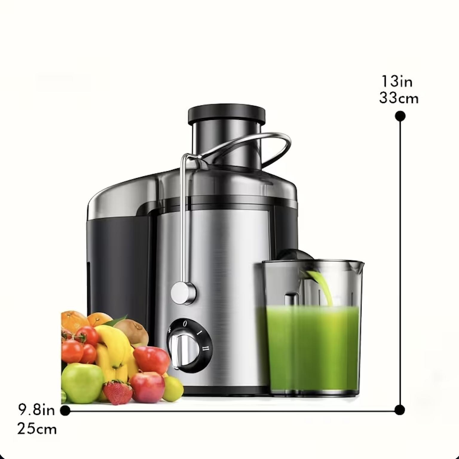 Multi-function Juicer - Juice Blender Mixer Food Processor - 3-inch Wide-mouth Juicer Extractor For Vegetables And Fruits - 3-speed Settings - Easy To Clean - Detachable High Juice Yield - Fast Juicing Quick Juice Extraction For Fruits And Vegetables