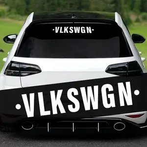 New 2026 Car Stickers VLKSWGN Rear Window Waterproof Auto Rear Wiper Windshield Trunk Bumper Vinyl Decals Decoration for Volkswagen VW car decors