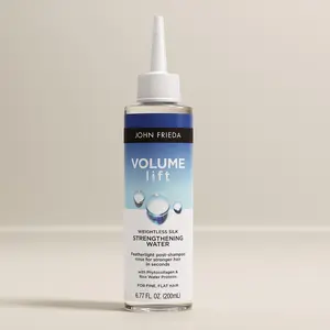 John Frieda Volume Lift Weightless Silk Strengthening Water, Post-Shampoo Hair Gloss Rinse, Hair Repair for Fine or Flat Hair 6.77 Oz
