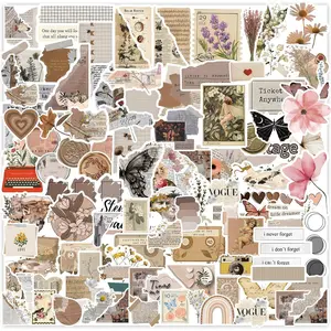120 count  Stickers,  Scrapbook Aesthetic Sticker for Daily Planner, Water Bottles, Handbook Junk Diary Stickers, Adults Scrapbooking Journaling Supplies DIY Paper Crafts