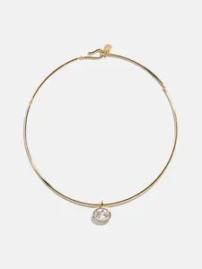 Lexi Crystal Collar Necklace - Gold