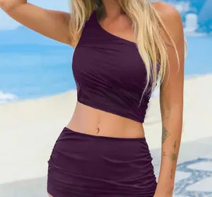 One Shoulder Asymemetric Mesh