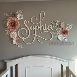 Baby Sophia Nursery Name Cutout Custom Wood Wall Name Sign Wall Hanging - Nursery Name Decor - Sophia Name for Nursery - Baby Name Scarlett