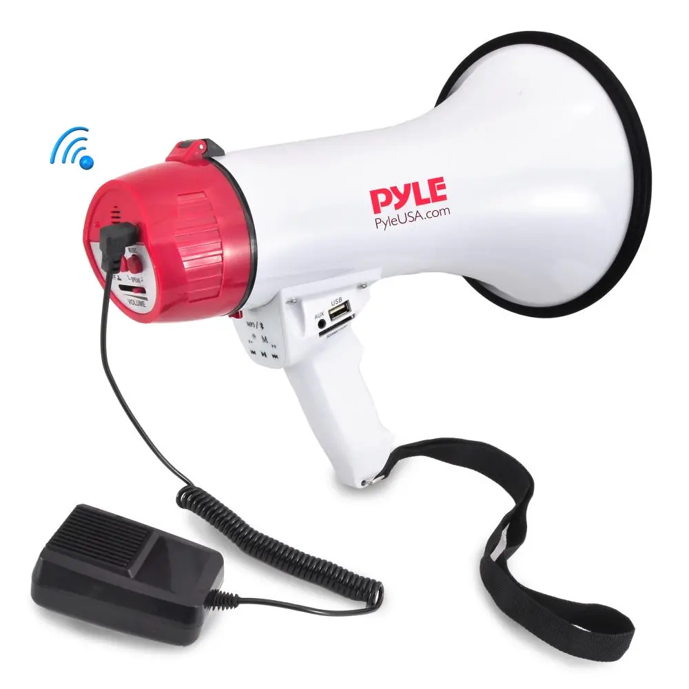 Megaphone Speaker 800-Yard Range Bluetooth Wireless Music Streaming