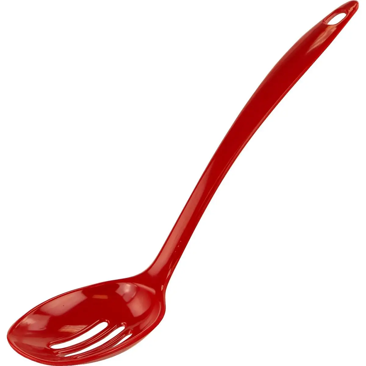 212 MAIN 11 in Long Melamine Slotted Spoon - Red, Kitchen Utensils, Long Spoon