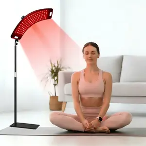 Light Therapy Stand Lamp with 104 Bulbs, 660nm Visible Light Skin Repair Treatment, 850nm Infrared Deep Relaxation, Joint Pain Relief, Easy Home Installation