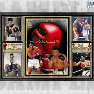 Muhammad Ali Boxing Legend Boxing Glove Print / Poster / Framed Memorabilia / Collectible / Signed