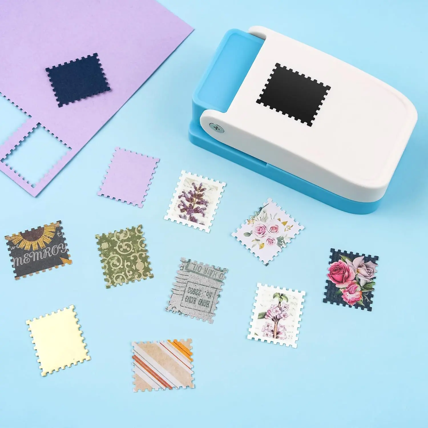 Stamp embosser – a paper punch and embossing tool for creating floral patterns, featuring a lever design that ensures easy and durable operation. Ideal for handmade books, photo albums, greeting cards, office supplies, and gifts.