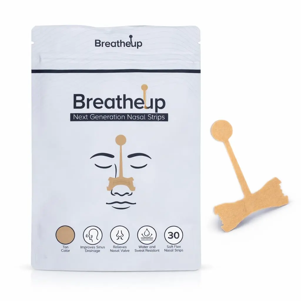 BreatheUp Nasal Strips, Breathing Aid for Reducing Sleep Snoring