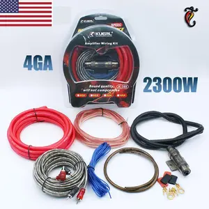 4 Gauge Car Audio Cable Kit Amplifier Install Amp RCA Subwoofer Sub Wiring 2300W Upgrade