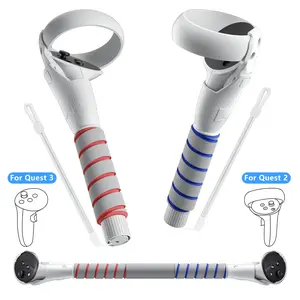 3 in 1 Gorilla Tag Long Arms for Meta Quest 3S/3 and Oculus Meta Quest 2,Beat Saber Handles Attachment/Golf Club Extension Grips for VR Sticks Controller Accessories,Enhance VR Game Experience VR Handle Lightweight Durable Wearable Smartphone Equipment