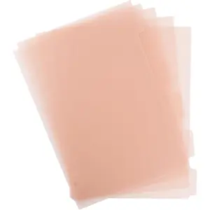 6 Ring Binder Dividers Insertable Tab Dividers, A5  Plastic Binder Index Dividers Binder Divider Pages with Tabs 6 Pack