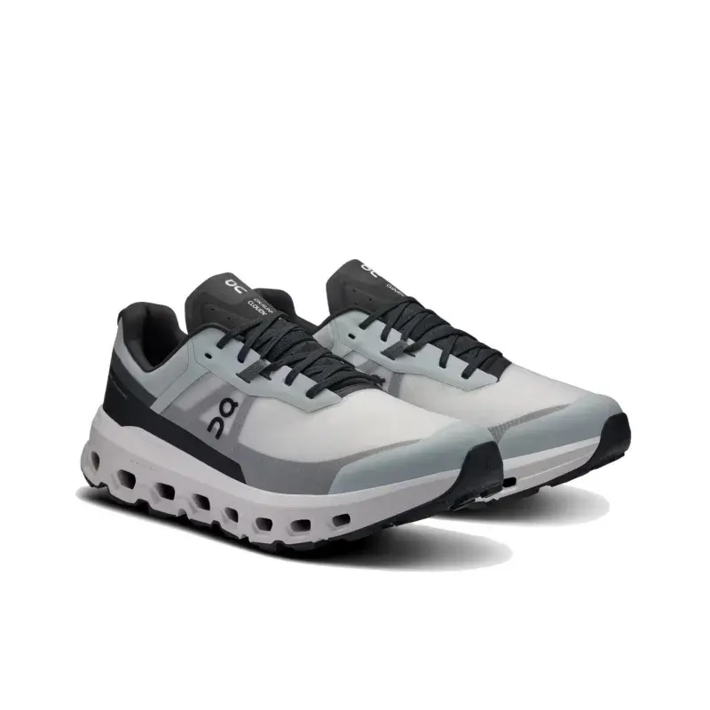Lightweight Waterproof Mesh Square Hollow Cushion Low Top Athletic Trainers, White Gray Navy Contrast Chunky Hollow Sole For Daily Jogging & Outdoor Hiking #ChunkyHollowShoes #WorkoutShoes #DailyWalki