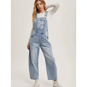 Barrel Leg Overalls