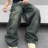 DealsForYouDays Wide Leg Jeans Spring To Summer Hip Hop Baggy Denim Pants Y2k Streetwear Jeans