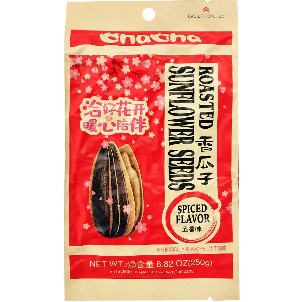 Chacha Roast Sunflower Seeds - Savory Flavor Chinese Snack, Gluten-Free, Protein-Packed, Healthy Nutritious Food Choice