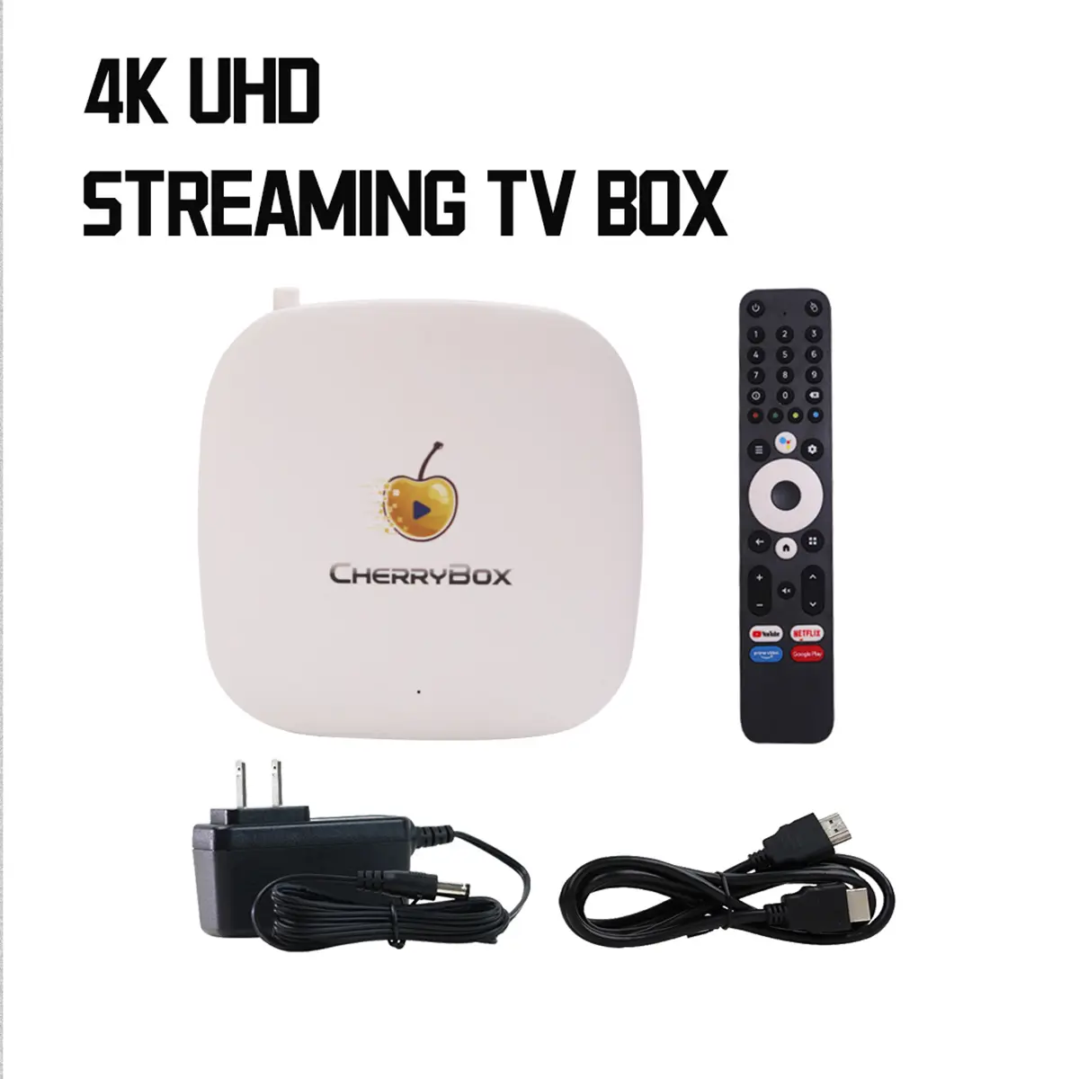 Cherry  C6 -Plus   (4GB RAM 64GB ROM)  2026 Android 4K Ultra HD 2.4G/5.0G WiFi Bluetooth 5.0 Gigabit Ethernet HDMI Connection