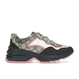 Gucci Women's Rhyton Sneaker Beige Blue Monogram, from StockX