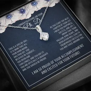 Daughter Graduation Ph. D. Doctorate Degree, College Graduation Doctorate, Daughter PhD Gift, University PhD, PhD Jewelry Gift