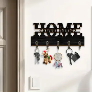 1pc Letter Wall Decoration Floating Frame Wall Hook, Special Design Vintage Key Hook, Entrance Key Hook, Beautiful Room Decoration Practical Hook, Home Decoration Hook, Kitchen Accessory Hook, Bathroom Decoration Hook, Home Organizer Hook