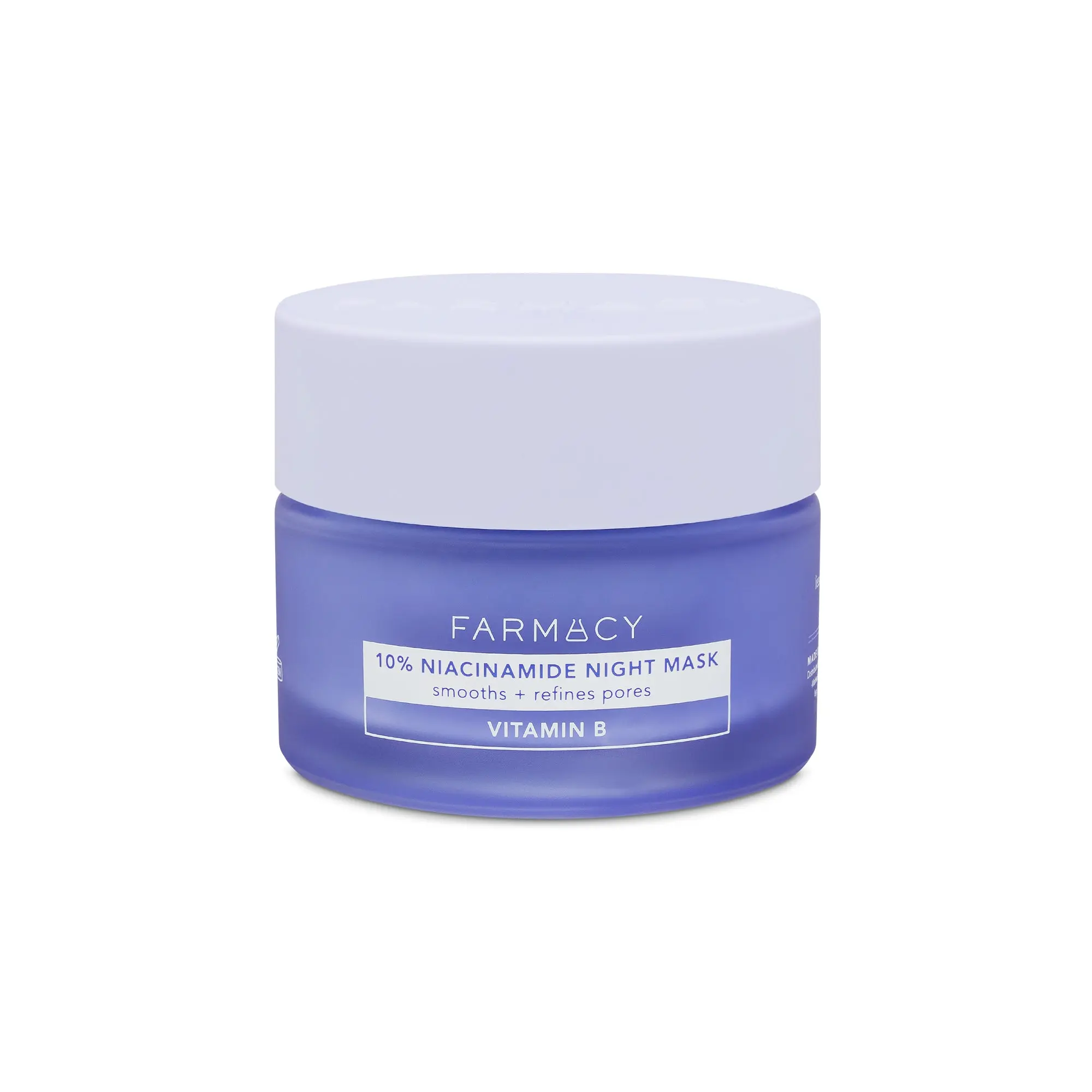 Farmacy 10% Niacinamide Facial Mask - Smoothing & Hydrating Skin Care Face Mask - Panthenol & Niacinamide Cream - Overnight Face Mask - 50 ml, Blueberry, Moisturizer