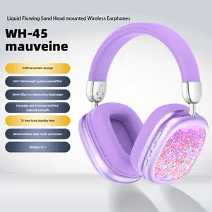 Wireless Bluetooth Over-Ear Headphones with Microphone, Foldable, Suitable for Home, Office, Mobile Phone, and Computer - Purple Electronic Sponge earbuds wireless wireless headphones Audio headphones bluetooth