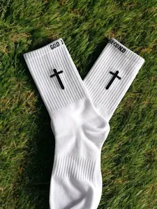 Trust God Socks - Faith-Inspired Socks with Bold Cross Design, Comfortable & Breathable for Everyday Wear, A Daily Reminder to Walk in Faith