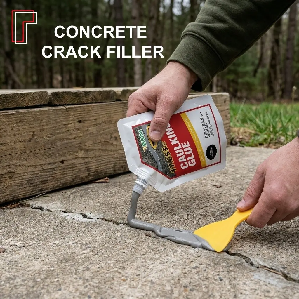 Concrete Crack Filler, Quick Dry Floor Repair for Pavements and Sidewalks, Ready-To-Use Concrete Sealant, Efficient Roadway Maintenance Solution, Concrete Sealer