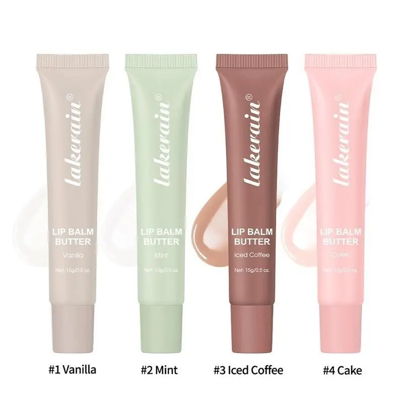 Butter Lipstick, 4 Counts/set Moisturizing Lip Balm, Hydrating Lip Plumper Gloss, Glossy Lip Glaze Stick, Lipgloss, Plumping Lip Oil Lip Stick for Girls & Women, Lip Care