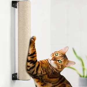 Wall Mounted Cat Scratching Post for Indoor Cats, Kitten Wall Shelves Climbing Furniture, Sisal Rope Cat Claw Scratcher Tree