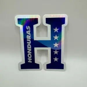 Honduras Fútbol Logo Sticker - Waterproof Holographic Design for Fans - Authentic Quality Made in Honduras - Perfect for Water Bottles & Laptops