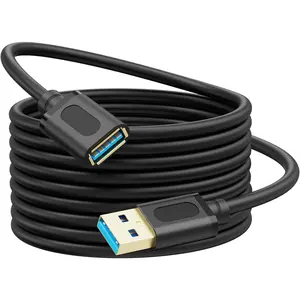 USB 3.0 Extension  1.5Ft,USB 3.0 Repeater USB Male to Female Lead With Signal Amplification  Cord for Printers,Keyboards,  Console, loudspeakers, scanners, displays(0.5M/1.5Ft)