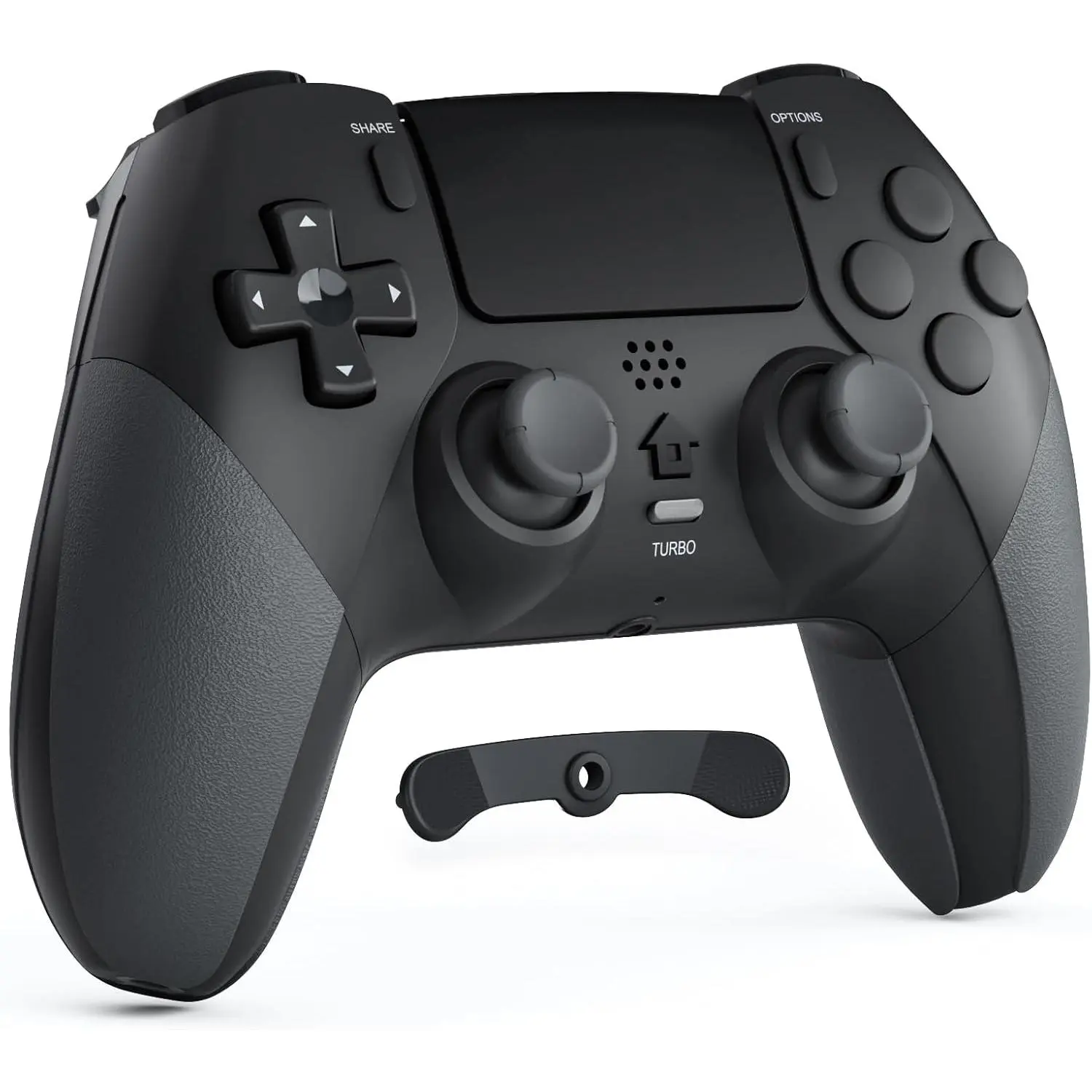 Controller for PS4 with 2 Macro Buttons, 3.5mm Audio and Turbo Function, 6-Axis Motion Control, Dual Vibration, Gamepad Joystick for PS-4, Compatible with PS-4, Slim, Pro