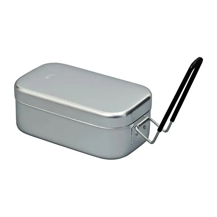 Trangia Aluminum Mess Tin with Handle, 6.5"x3.5"x2.6" Single Unit for Kitchen Use (Home Supplies, Home Care Supplies, Buckets), Rectangular